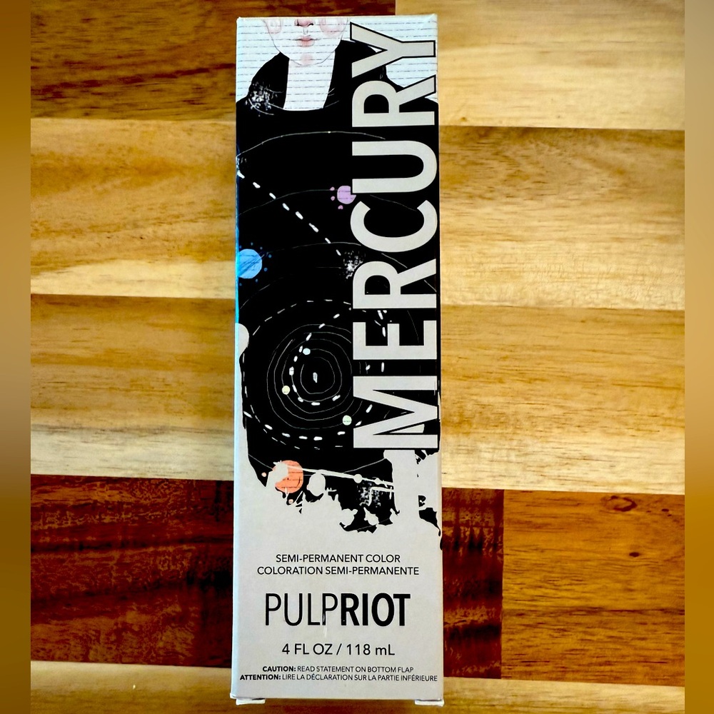 Silver color professional direct dye in MERCURY